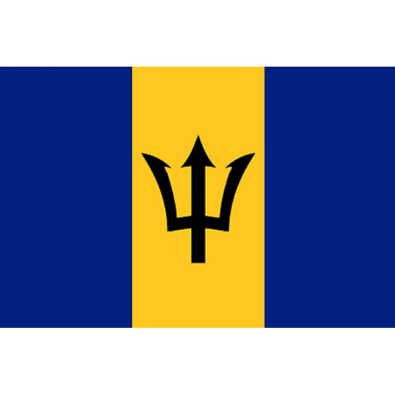 Drapeau Barbade (19.5x13cm) - Sticker/autocollant