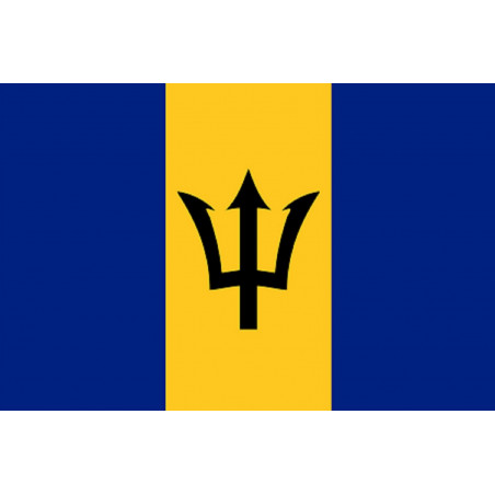 Drapeau Barbade (19.5x13cm) - Autocollant(sticker)