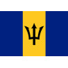 Drapeau Barbade (19.5x13cm) - Sticker/autocollant