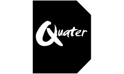 numéro de rue quater - architecte 6x5.6cm - Autocollant(sticker)