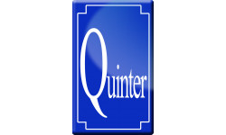 numéro de rue Quinter - classique 10x6cm - Autocollant(sticker)