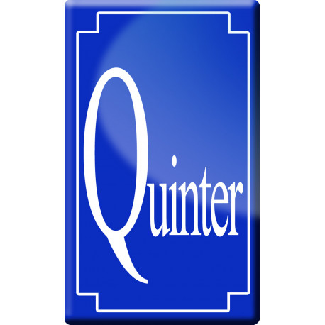 numéro de rue Quinter - classique 10x6cm - Autocollant(sticker)