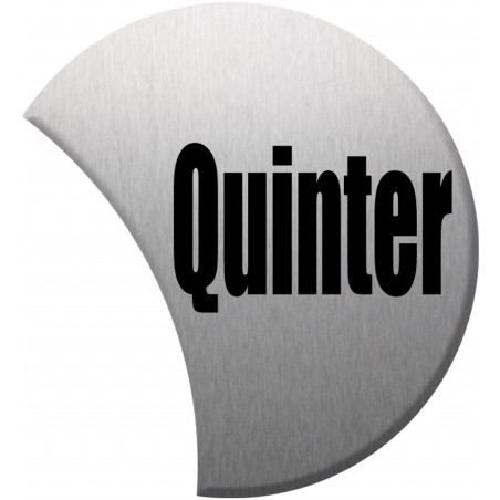 numéro de rue qunter - gris 6x4.7cm - Autocollant(sticker)