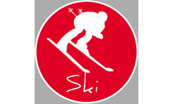 ski - 10cm - Autocollant(sticker)