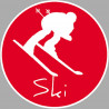 ski - 10cm - Autocollant(sticker)