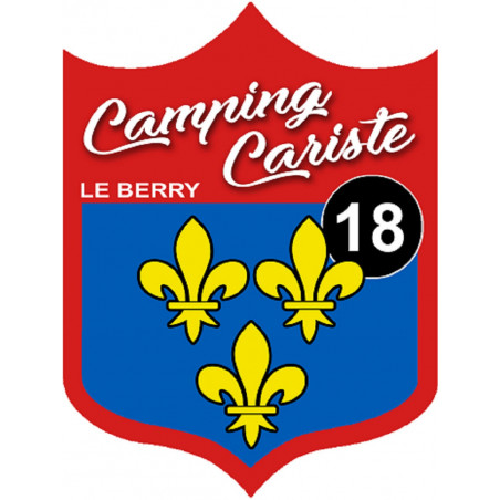 campingcariste du Berry 18 - 20x15cm - Autocollant(sticker)