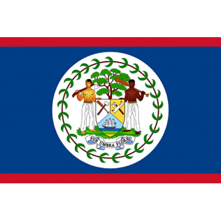 Drapeau Belize (19.5x13cm) - Autocollant(sticker)