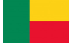 Drapeau Bénin (15x10cm) - Autocollant(sticker)