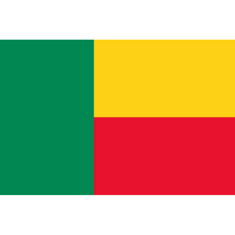 Drapeau Bénin (15x10cm) - Sticker/autocollant