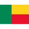 Drapeau Bénin (15x10cm) - Sticker/autocollant
