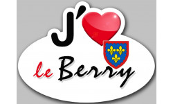 j'aime le Berry - 15x11cm - Autocollant(sticker)