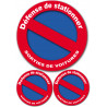 stationnement interdit - 1sticker 20cm - 2 de 10cm - Autocollant(sticker)