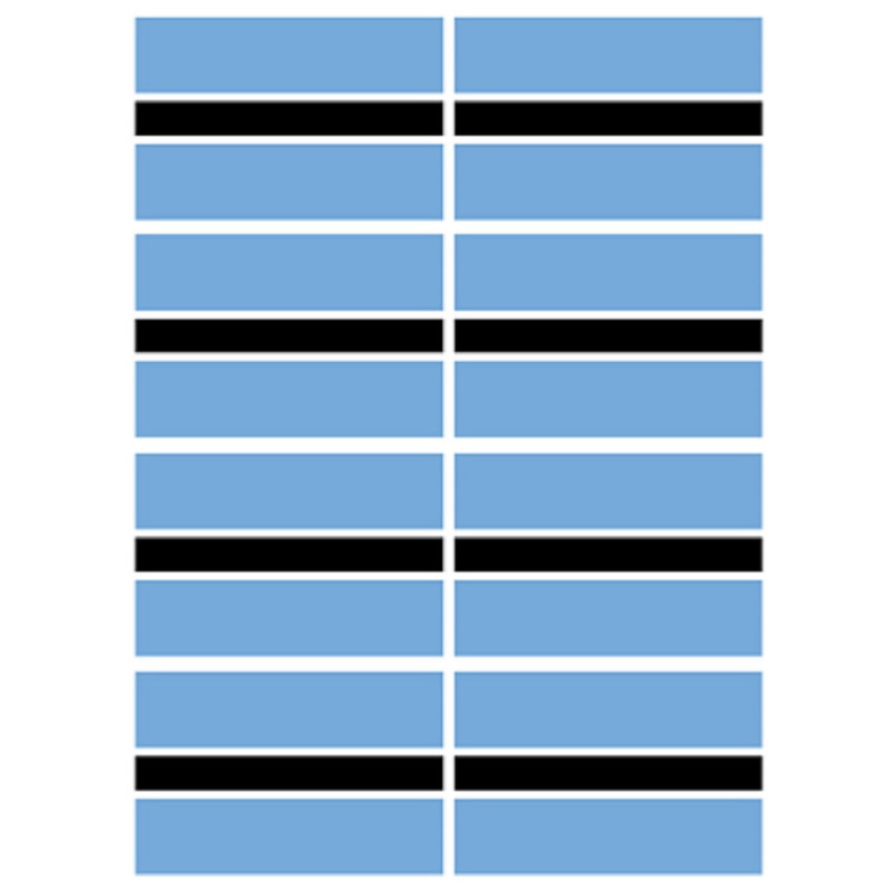 Drapeau Botswana (8 fois 9.5x6.3cm) - Sticker/autocollant