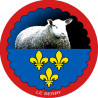 mouton Berrichon - 5 cm - Autocollant(sticker)