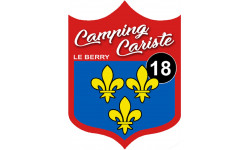 Camping cariste bu Berry 18 le Cher - 15x11.2cm - Autocollant(sticker)