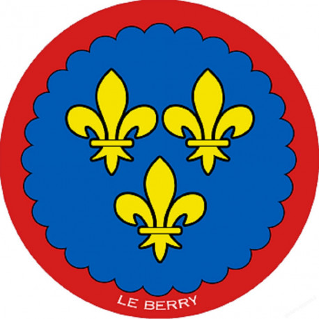 Blason du Berry - 20 cm - Autocollant(sticker)