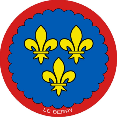 Blason du Berry - 20 cm - Sticker/autocollant