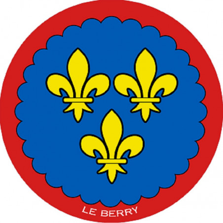 Blason du Berry - 20 cm - Autocollant(sticker)