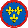 Blason du Berry - 20 cm - Autocollant(sticker)