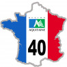 FRANCE 40 Aquitaine (5x5cm) - Autocollant(sticker)