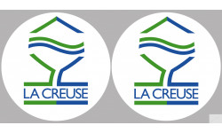 Département 23 la Creuse  (2 fois 10cm) - Autocollant(sticker)