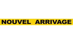 NOUVEL ARRIVAGE (120x10cm) - Autocollant(sticker)
