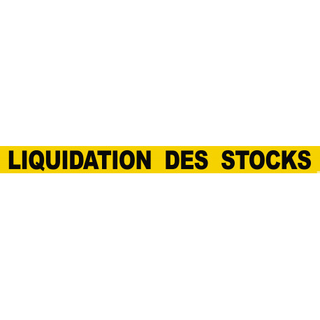 LIQUIDATION DES STOCKS (120x10cm) - Autocollant(sticker)