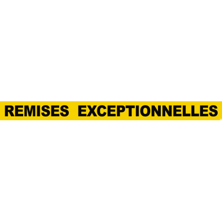 REMISES EXCEPTIONNELLES (120x10cm) - Autocollant(sticker)