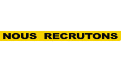 NOUS RECRUTONS (120x10cm) - Autocollant(sticker)