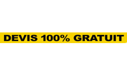 DEVIS 100% GRATUIT (120x10cm) - Autocollant(sticker)