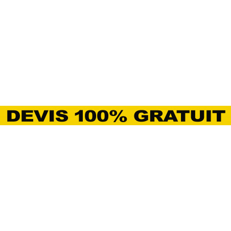 DEVIS 100% GRATUIT (120x10cm) - Autocollant(sticker)