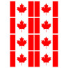 Drapeau Canada (8 fois 9.5x6.3cm) - Sticker/autocollant