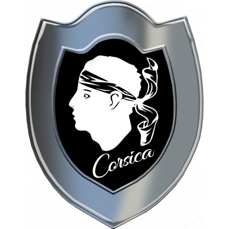 Bouclier Corsica (15x11.7cm) - Autocollant(sticker)