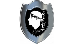 Bouclier Corsica (5x4cm) - Autocollant(sticker)