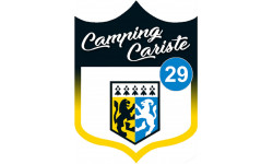 blason camping cariste Finistère 29 - 15x11.2cm - Autocollant(sticker)