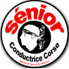 conductrice Sénior Corse (10x10cm) - Autocollant(sticker)