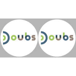 Doubs (2fois 10cm) - Sticker/autocollant