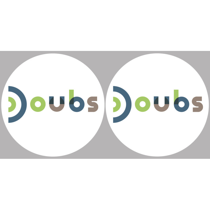 Doubs (2fois 10cm) - Sticker/autocollant