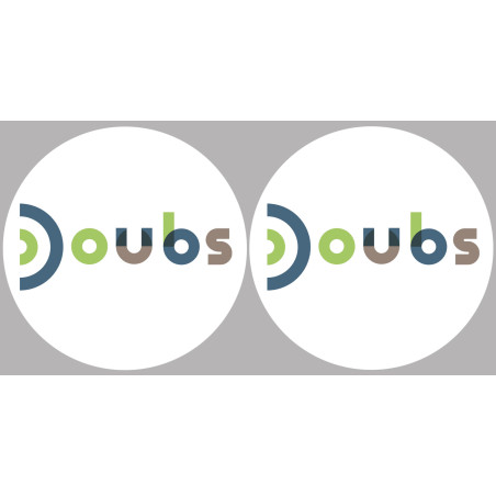 Doubs (2fois 10cm) - Sticker/autocollant