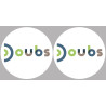 Doubs (2fois 10cm) - Sticker/autocollant