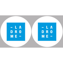 la Drôme (2fois 10cm) - Sticker/autocollant