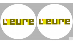 Département 27 de l'Eure (2 fois 10cm) - Autocollant(sticker)