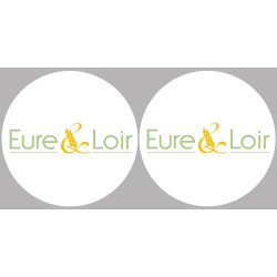 l'Eure et Loir (2fois 10cm) - Sticker/autocollant
