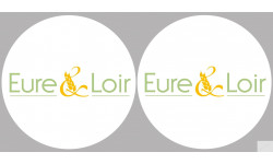 Département 28 de l'Eure et Loir (2 fois 10cm) - Autocollant(sticker)