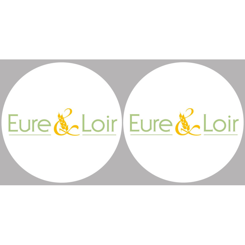 l'Eure et Loir (2fois 10cm) - Sticker/autocollant