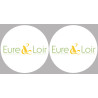 l'Eure et Loir (2fois 10cm) - Sticker/autocollant