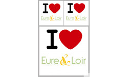 Département 28 de l'Eure et Loir (1fois 10cm / 2 fois 5cm) - Autocollant(sticker)