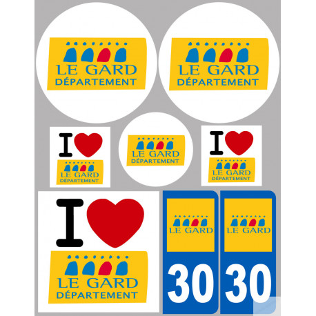 Gard (8 autocollants variés) - Autocollant(sticker)