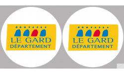 Département 30 le Gard (2 fois 10cm) - Autocollant(sticker)