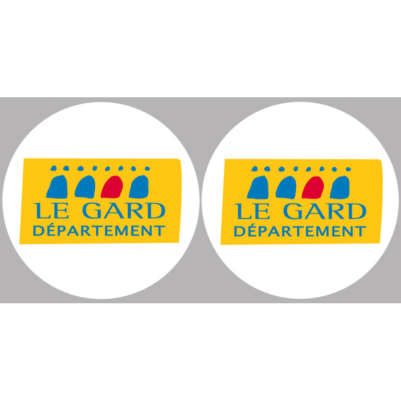 le Gard (2fois 10cm) - Sticker/autocollant